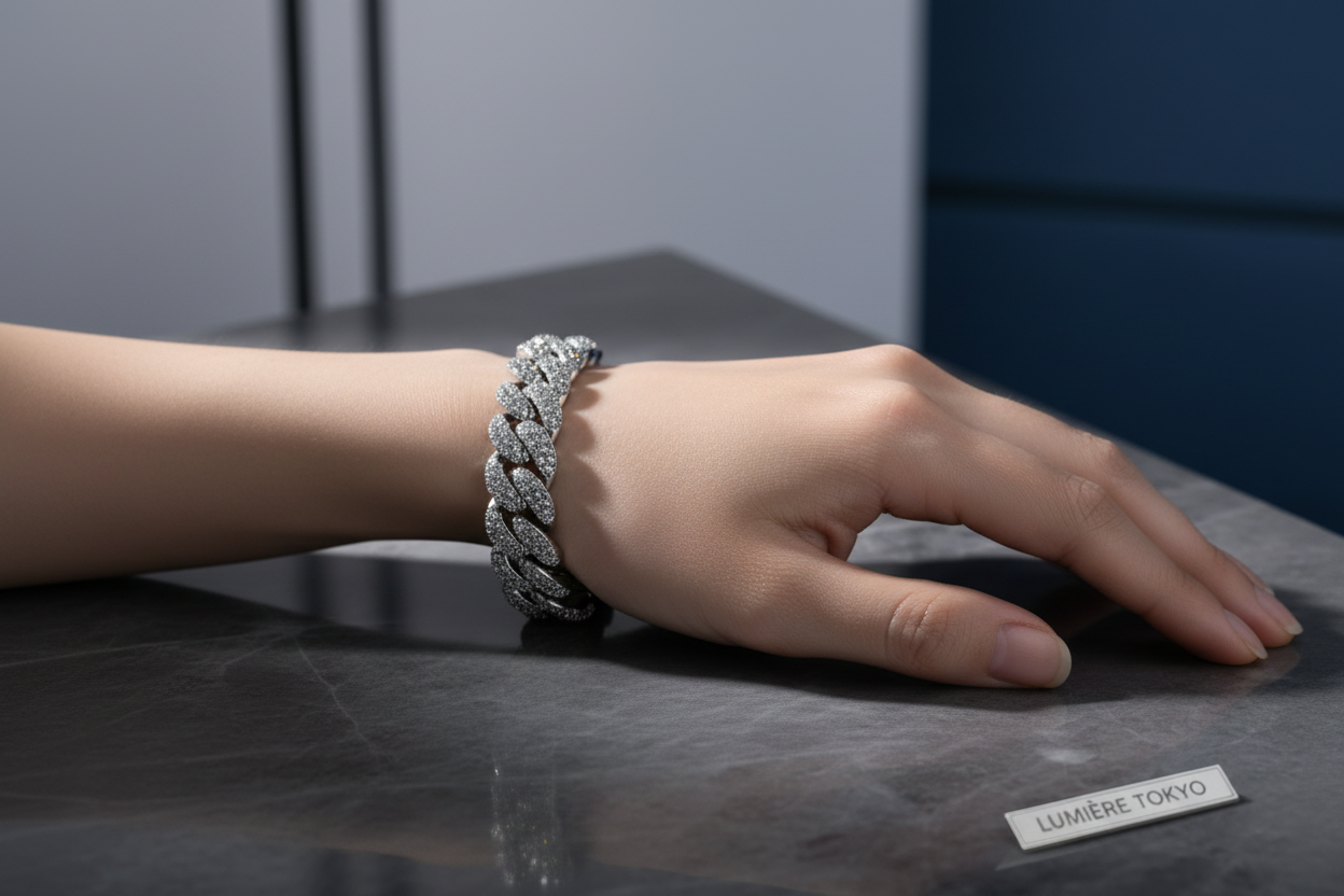 シルバーブレスレット着用イメージ